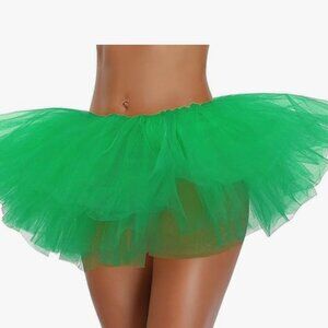 .ladies Green slip on tutu